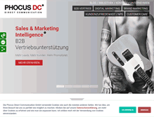 Tablet Screenshot of phocus-direct.de